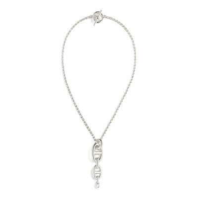 NEW Hermes Chaine d'ancre Necklace Silver Enchainee pendant | eBay