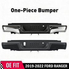 Rear Step Bumper Assembly For Ford Ranger 2019-22 2023 Primed Steel W Park Aid Rear Step Bumper Assembly For Ford Ranger 2019-22 2023 Primed Steel W Park Aid