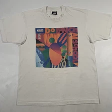 VTG 90s Pepsi Marriott Do Lunch At School Abstract Art T-Shirt Mens Large Promo