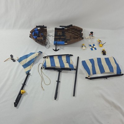 Lego Pirates Caribbean Clipper Parts Sails Flag Mast From Set 6274+ Mini Figures
