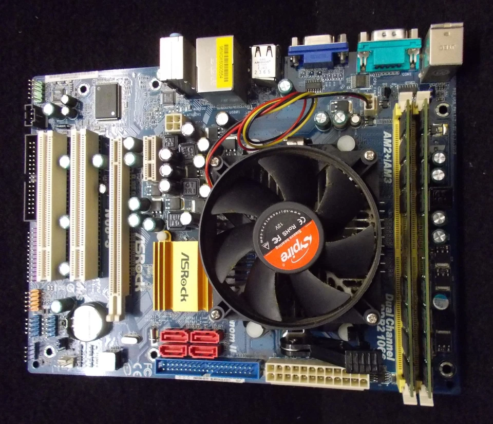 AMD Athlon Phenom II 2,81 GHZ Motherboard ASROCK-S 8GB DDR 2 Speicher. #K-394-01 - Image 2 of 4