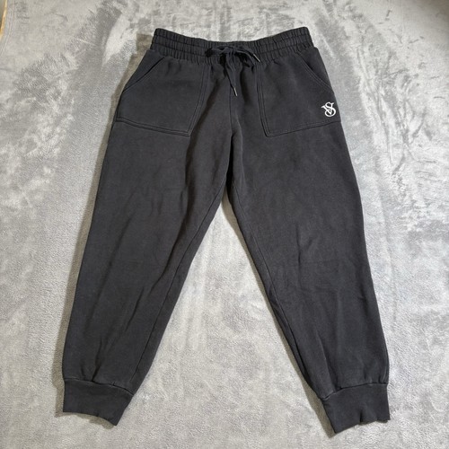 Victoria's Secret Sweatpants Joggers Women's L Black On Point High Rise Comfort