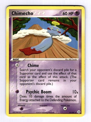 Chimecho Hidden Legends #17 (2004) Rare LP Pokemon