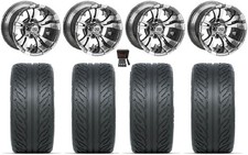 Lsi Warlock 12 Golf Wheels Gunmetal 255x55 Fusion Gtr Tires Yamaha