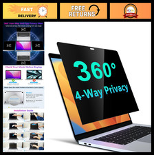 4-Way Privacy Screen Filter for 13" MacBook Pro  Air - Anti-Spy, Matte, Scratch