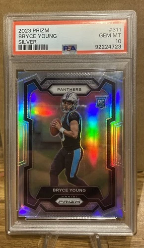 2023 Panini Prizm Bryce Young RC #311 Silver Prizm Rookie PSA 10 💎 Panthers E15