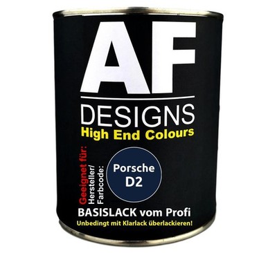 1L Autolack für Porsche D2 Aquablau Metallic  Autolack Spritzfertig