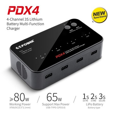 GT Power PDX4 LiPo Multi-Function Battery Balance Charger Suitable for FPV Drone