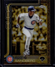 2025 Topps Chrome Gilded Collection #187 Ryne Sandberg 67/99