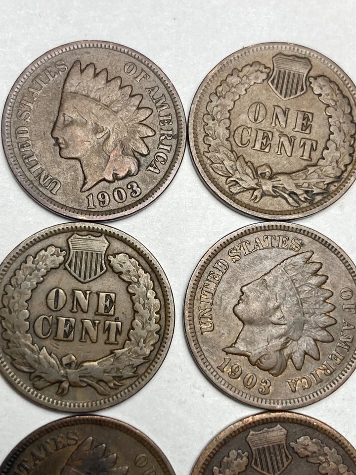 1903 INDIAN CENT ROLL, 50 nice condition (no problem) coins - Image 2 of 4