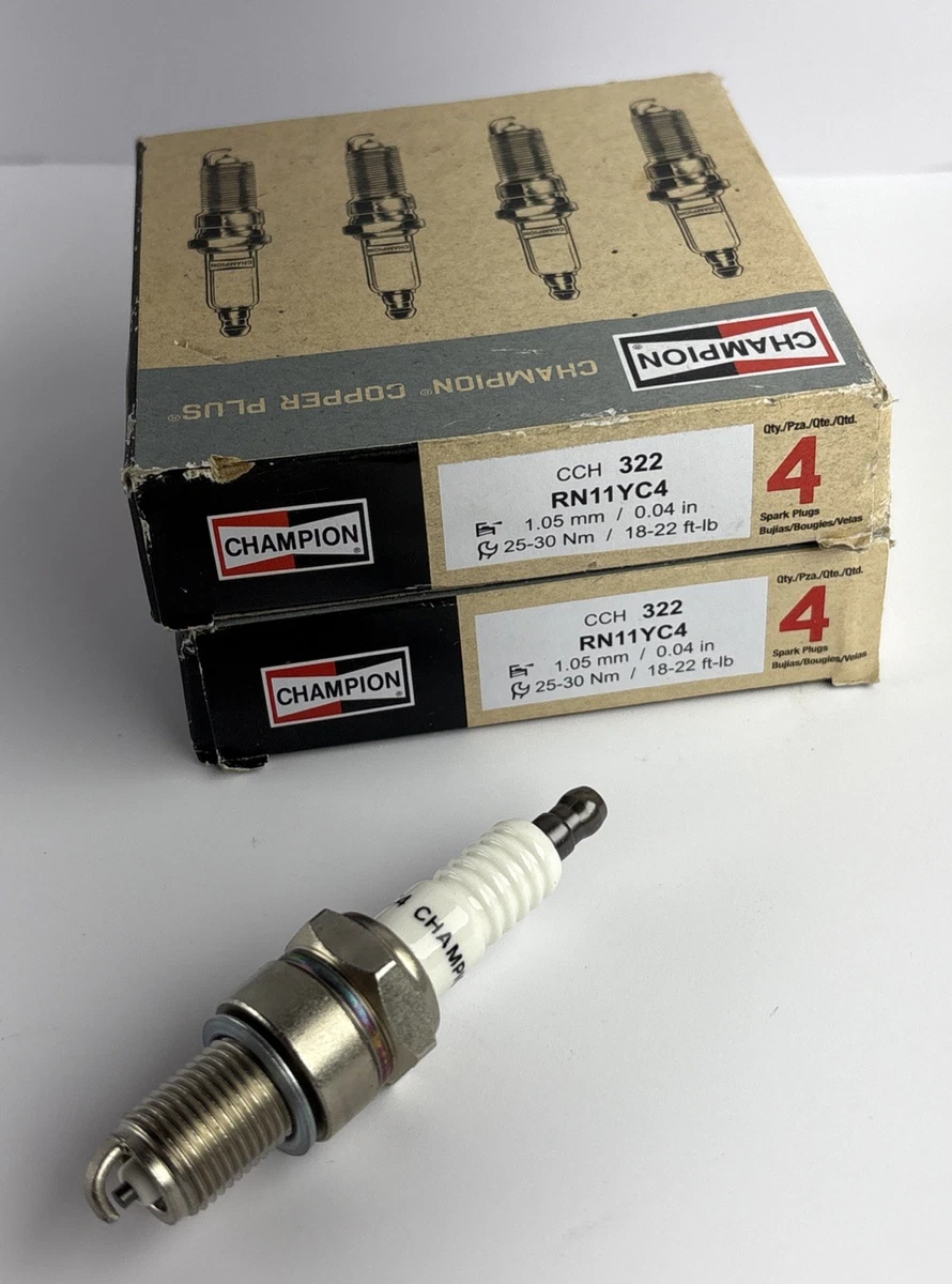 8x Pcs CHAMPION SPARK PLUG RN11YC4 Resistor Copper Plug photo 2