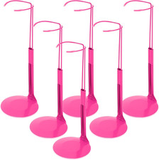 6 Pcs Adjustable Doll Stands for 12 Inch to 18 Inch Dolls Display Stand with Exp