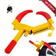 Anti Theft Device Steel Wheel Clamp Tire Lock Car Security Truck Boat Universal