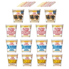 Nissin Foods Pot-type noodles Ramen Mini 4-Variety Assortment Set (15 Servings _