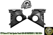 UTV Stereo 2024+ Can-Am Maverick R Front Dash 6.5" Speaker Panels Unloaded Panel