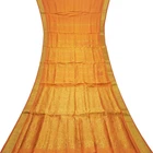 Vintage Orange Sarees 100% Pure Silk Zari Handwoven Rich Pallu Sari 5YD Fabric