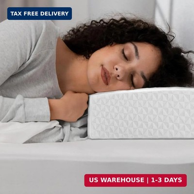 COLDHUNTER Cube Pillow Pro for Side Sleepers Standard-24''x12''x5'', White