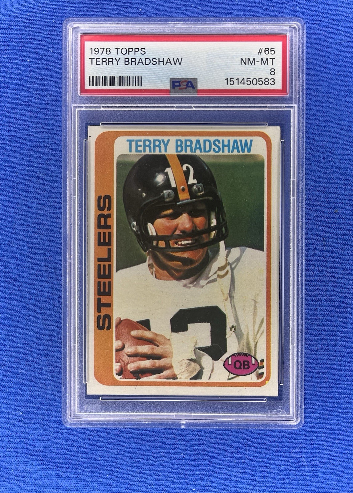 1978 Topps - Terry Bradshaw #65 PSA 8