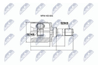 NTY Gelenksatz, Antriebswelle NPW-HD-001 FüR Honda