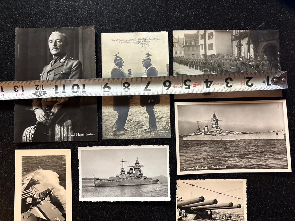 Unidades de cascos alemanes RPPC de la Primera Guerra Mundial 1914 Guisan + fotos reales Barcos de la Segunda Guerra Mundial Estrasburgo  Foto 3 de 4