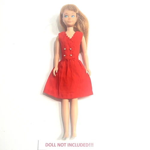 Vintage 1964 Mattel Barbie®/Skipper #1901 "RED SENSATION" Red Dress ~ EXC