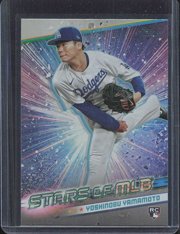 2024 YOSHINOBU YAMAMOTO TOPPS SERIES 2 STARS OF THE MLB TOPPS CHROME RC