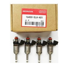 4x Genuine Honda Oem Fuel Injectors 16450-5la-a01 For Accord Cr-v Tlx Ilx 2.4l