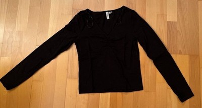 H&M Basic Divided Damen Langarmpullover in Gr. M schwarz