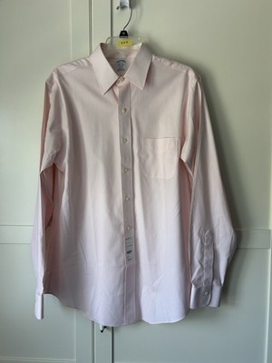 Men's Pink Dress Shirt Size is 15.5 -35 Brooks Brothers REGENT Style New w/ tags