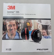 3M H10B Peltor Optime 105 Behind-the-Head Earmuffs, Hearing Conservation