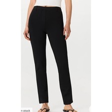 Quince Ultra Stretch Ponte Straight Leg Pants Black Size S