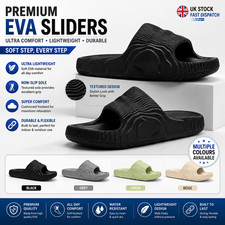 Summer Lightweight Beach Slides Non Slip Soft Sole Casual Sandals Couple UK