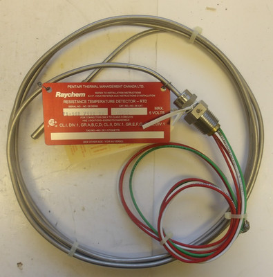 RAYCHEM P/N: RTD10 RTD TEMPERATURE SENSORS W/10FT SS EXTENSION WIRE