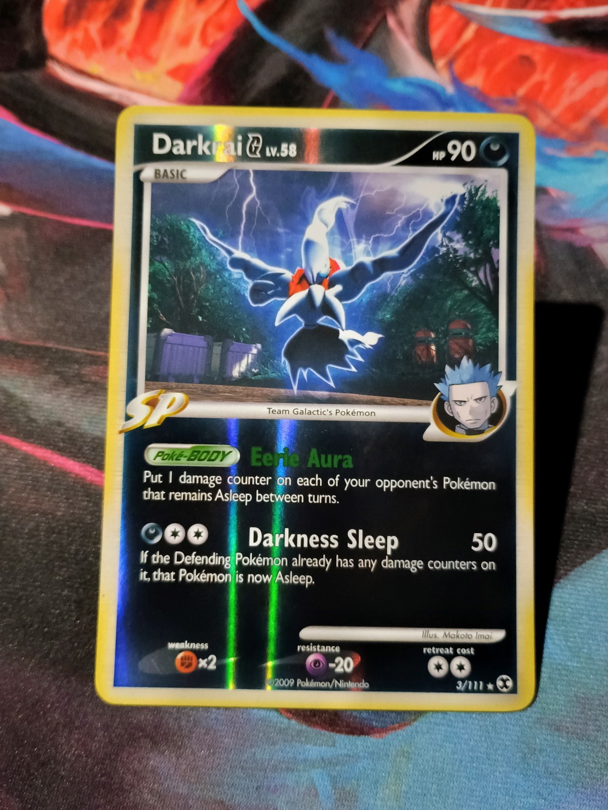 Darkrai g 3/111 Rising Rivals Reverse Holo Pokemon TCG Card -D5
