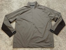 Nike Sphere Pro Golf Windbreaker Men XXL Gray 1/2-Zip Pullover Jacket 333106-213