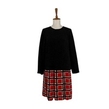 Marc Jacobs Toto Plaid Dress XS Long Sleeve Crew Neck Tartan Indie Preppy Chic