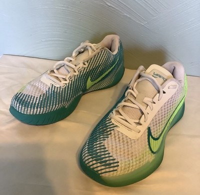 Nike Air Zoom Vapor 11 HC Teal Nebula Neon Tennis Shoes Women's