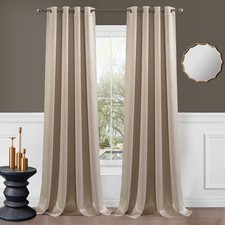 Blackout Curtains for Bedroom  Living Room   2 Panels 54" W x 84" L 108" To...