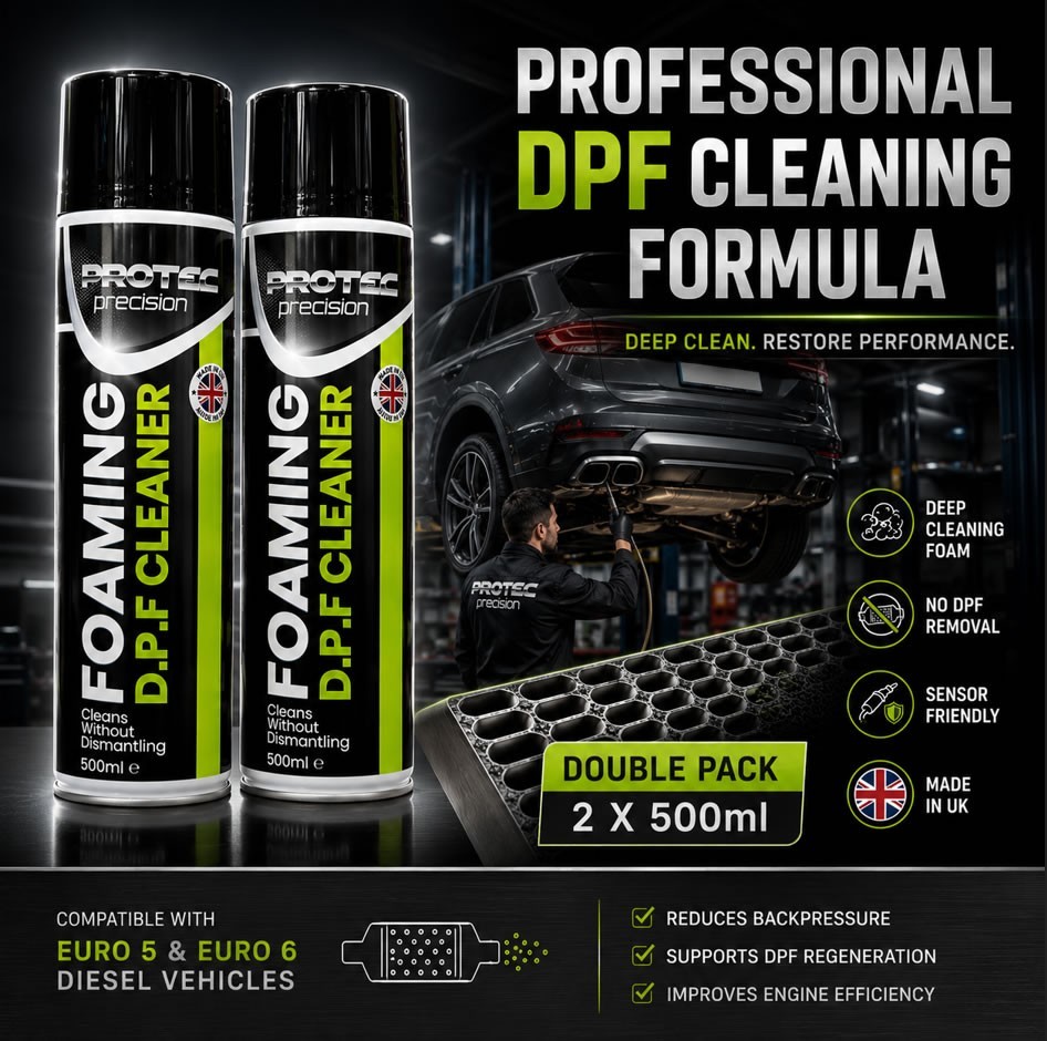 2  DPF Diesel Particulate Filter Soot Carbon Foam Cleaner Spray Protec Precision