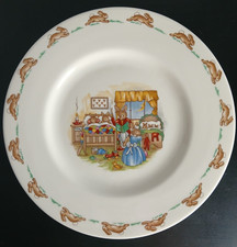 Royal Doulton Bunnykins Child's Plate 'Bedtime stories' 8"
