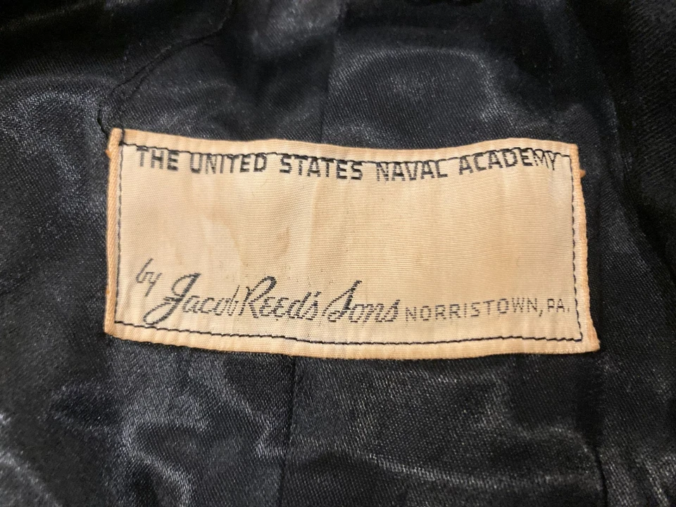 Black Navy Wool Great Coat - Winter Trench Naval Military Full Length Mens - Image 2 of 4