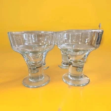 VTG Libbey 3827 Catalina Footed Margarita Dessert Glass 12oz Set Of 4 SafeEdge 