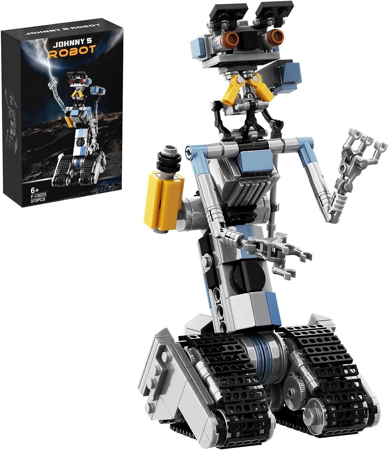 370 Pieces Johnny 5 Robot Building Set, Five Model Toys,... 