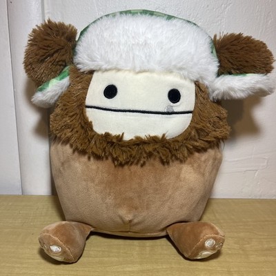 Squishmallows 10  BENNY BigFoot Trapper Hat Winter Christmas 2023 Big Foot Great