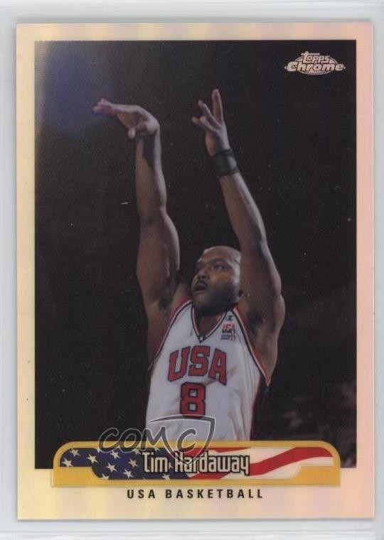 1999-00 Topps Chrome USA Basketball Refractor Tim Hardaway #253 HOF 0d2g