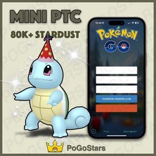 Pok mon PTC GO - Shiny Squirtle Party Hat - 80K Stardust  Read Description  