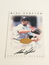 1996 Leaf Signature Series Mike Hampton Bronze - Hard Signed Autograph