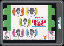 PSA 5 EX 1977 BURGER CHEF FUNMEAL PANEL JIM RICE / DWIGHT EVANS / FERGIE RED SOX