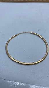 11K Gold Single Hoop Earring 2.56 g