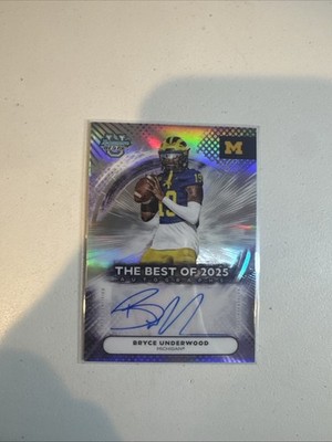 Bryce Underwood 2025 Bowman Best University #BOA-BU Auto #3944